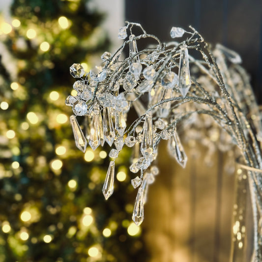 Draping Acrylic Crystal Spray Champagne