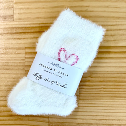 Fluffy Heart Socks