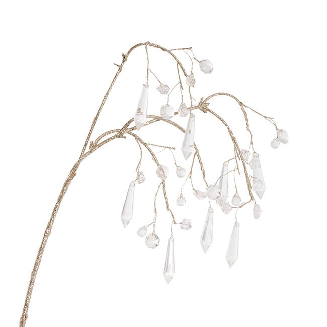 Draping Acrylic Crystal Spray Champagne