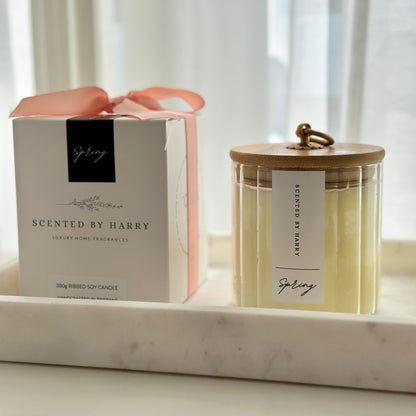 Spring Ribbed Candle 380g