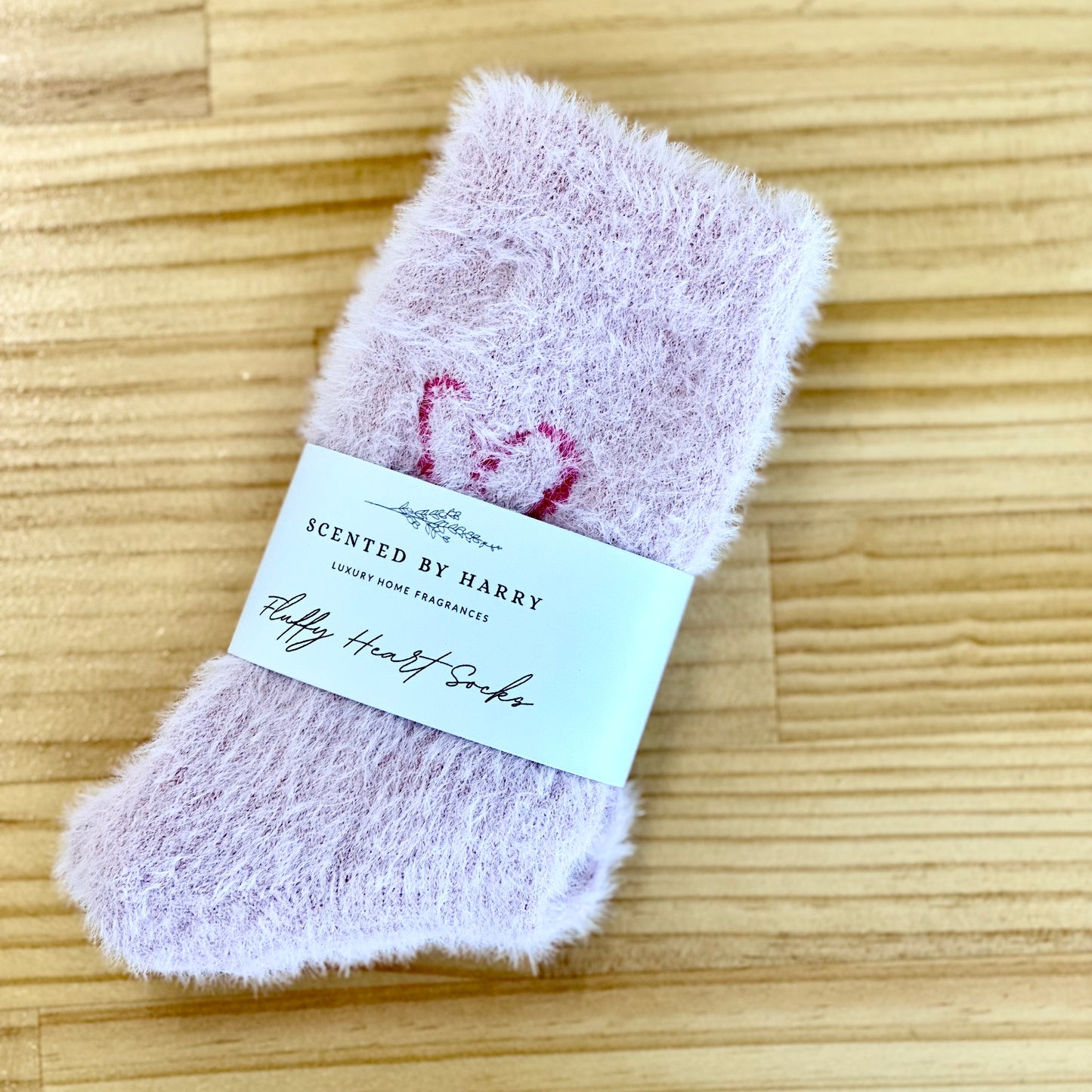 Fluffy Heart Socks