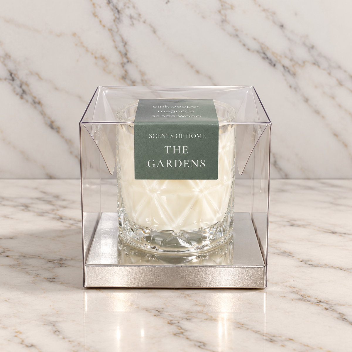 Cut Glass Petite Candle - Scents of Home Collection