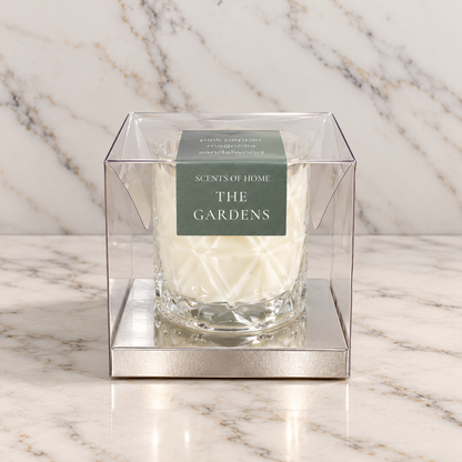 Cut Glass Petite Candle - Scents of Home Collection