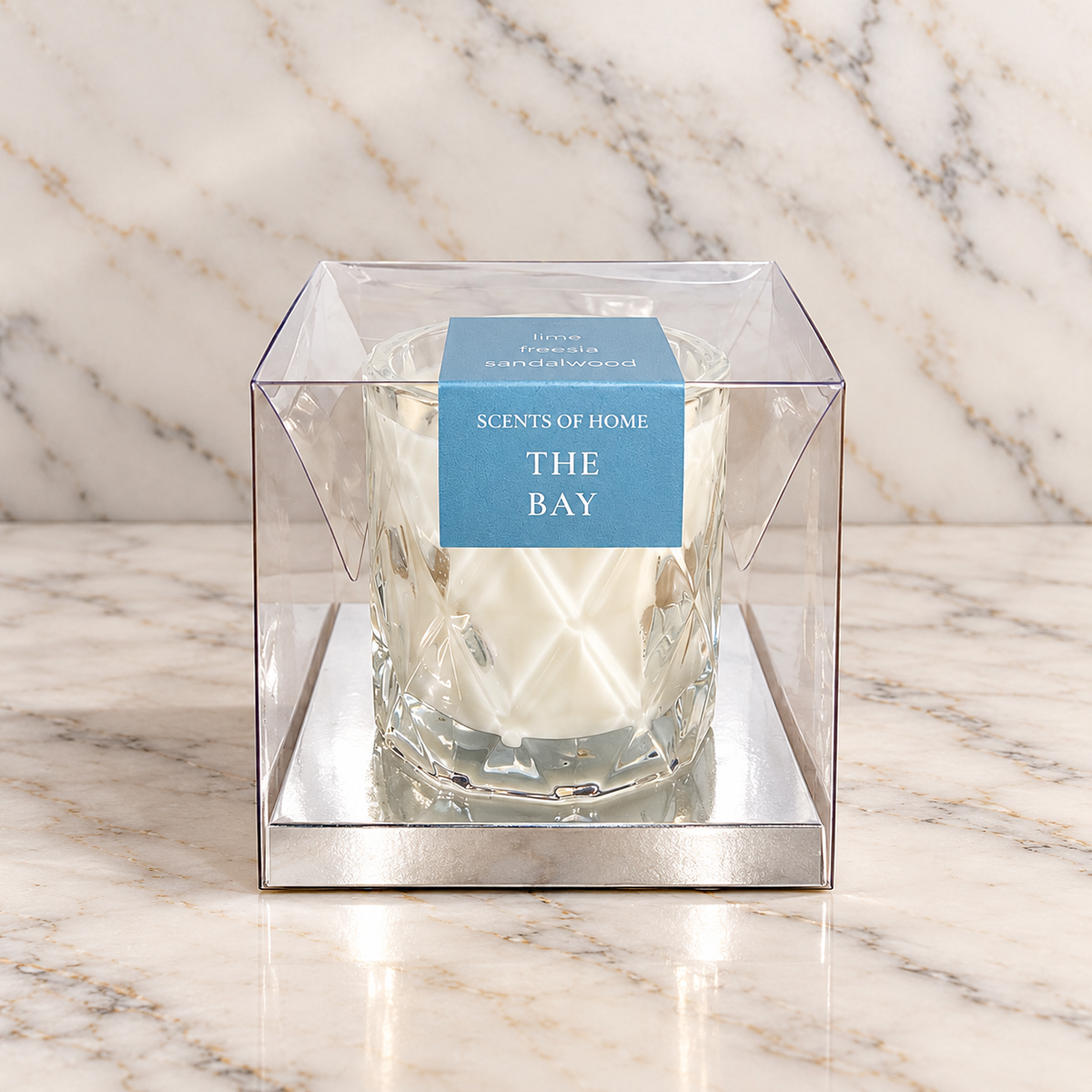 Cut Glass Petite Candle - Scents of Home Collection