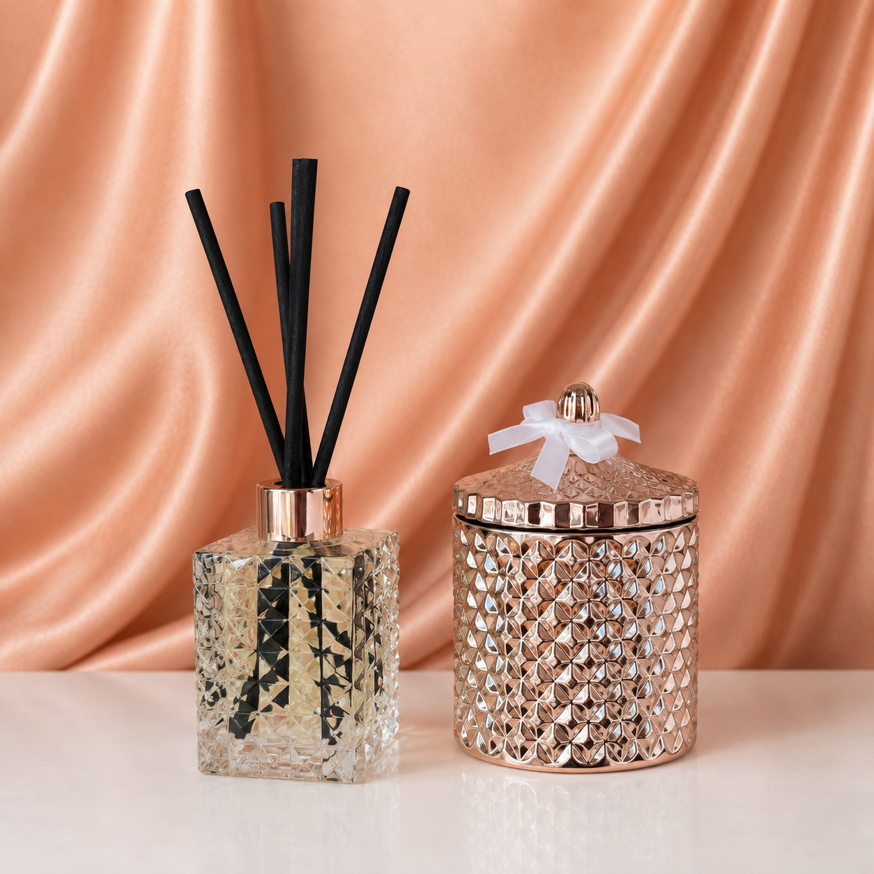 The Love Collection - Rose Gold Geo Candle 200g