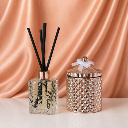 The Love Collection - Rose Gold Geo Candle 200g