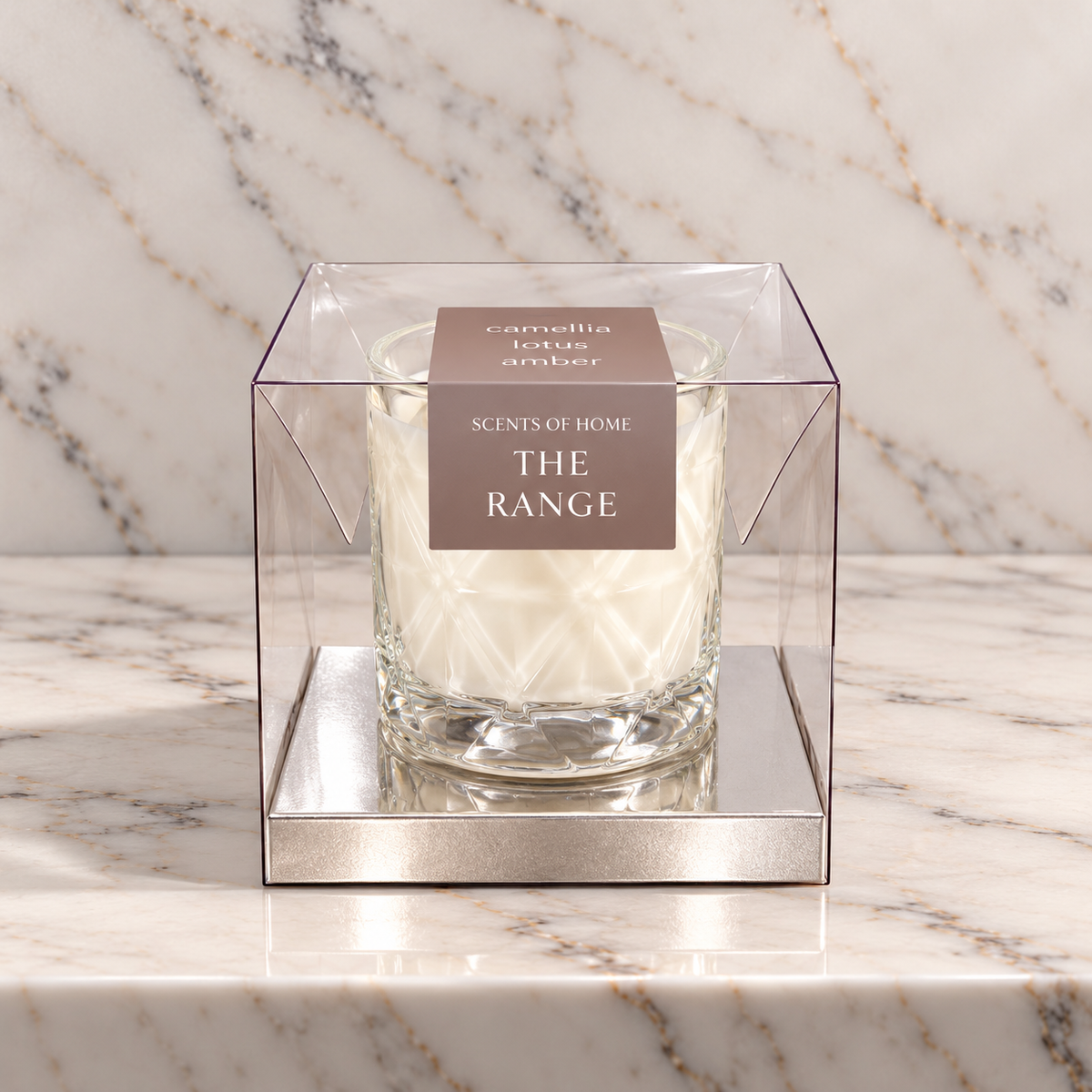 Cut Glass Petite Candle - Scents of Home Collection